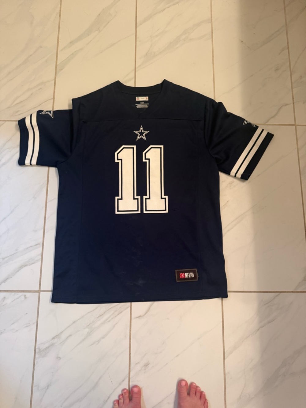 Dallas Cowboys #11 Navy Football Jersey